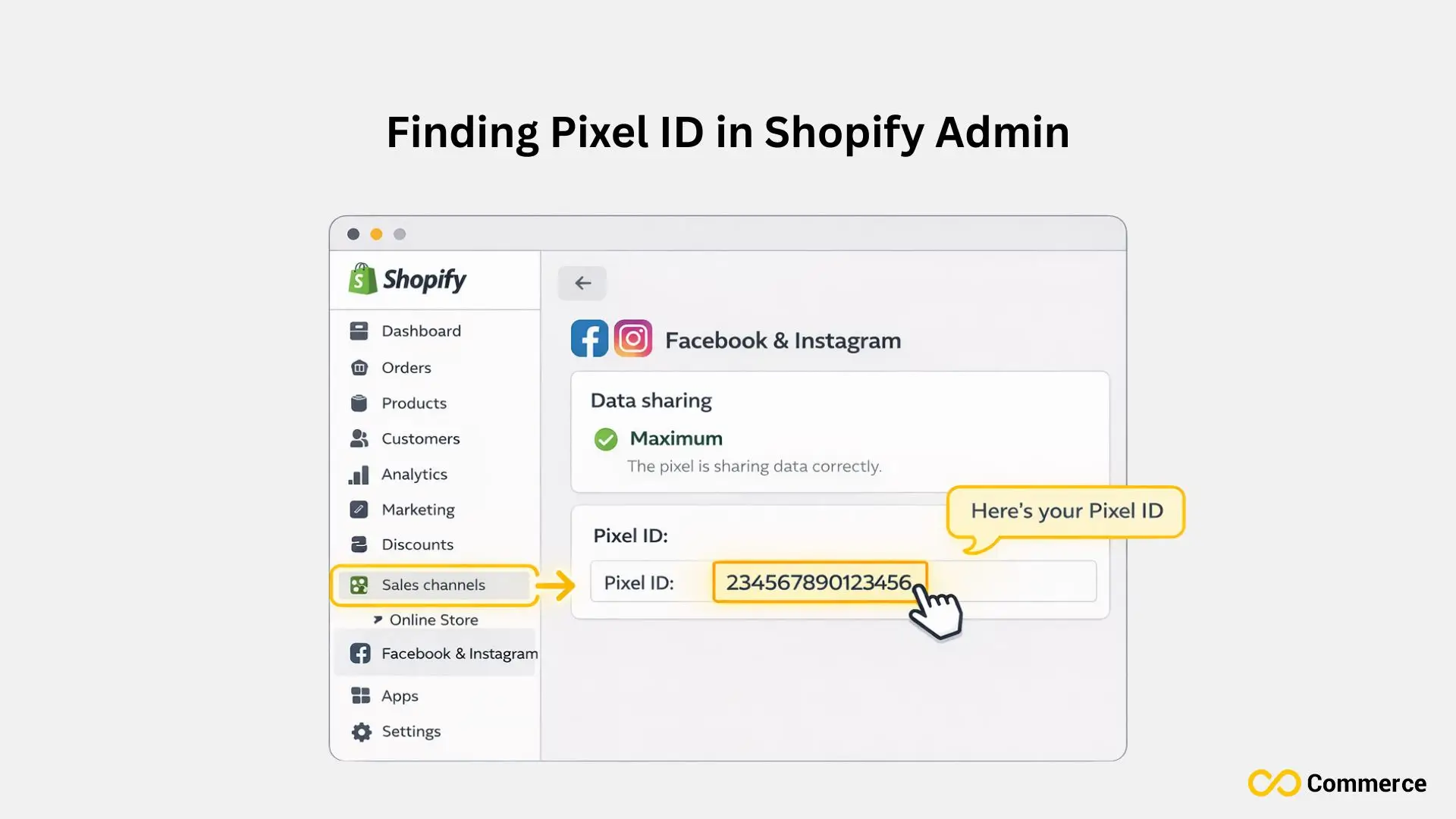 Finding Pixel ID in Shopify Admin