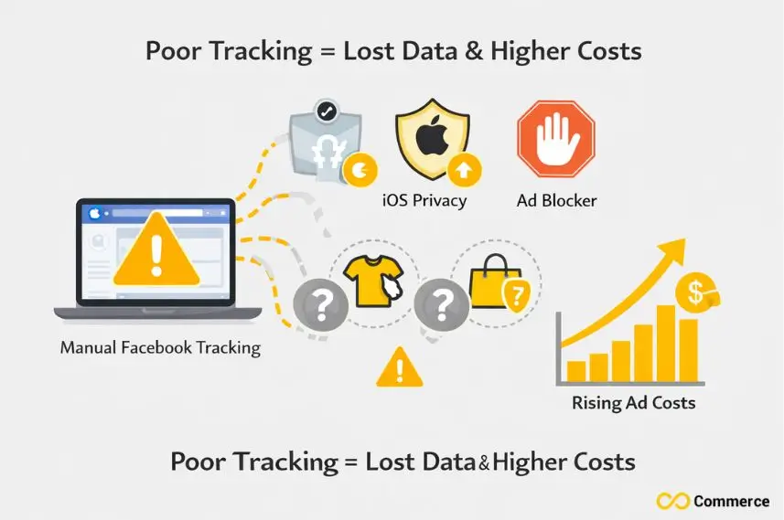 problems with manual Facebook tracking