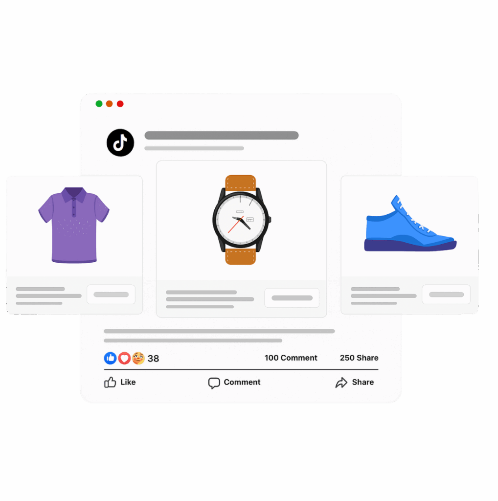 Infinite TikTok Catalog Feed Hero Section Image