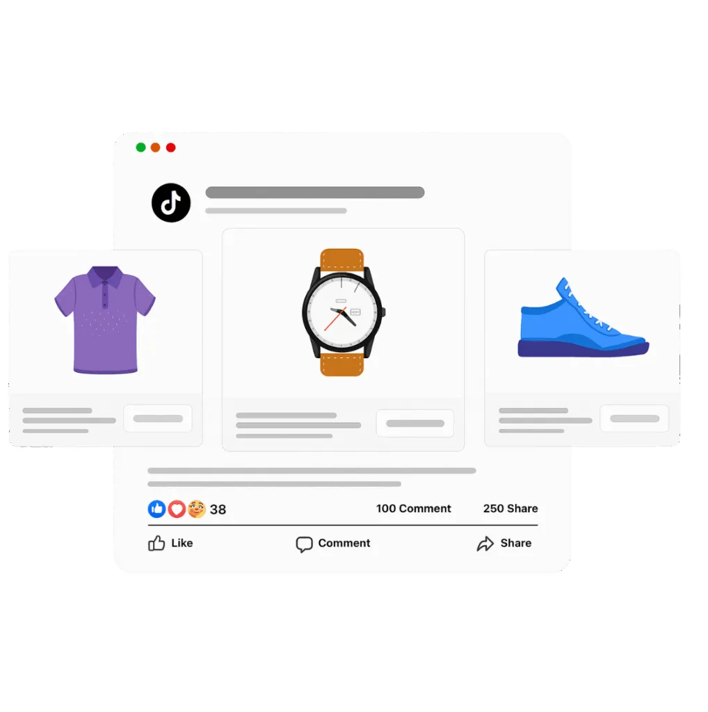 Infinite TikTok Catalog Feed Hero Section